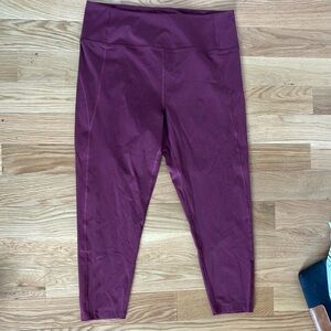 Girlfriend Collective Plum Activewear xxxl capris